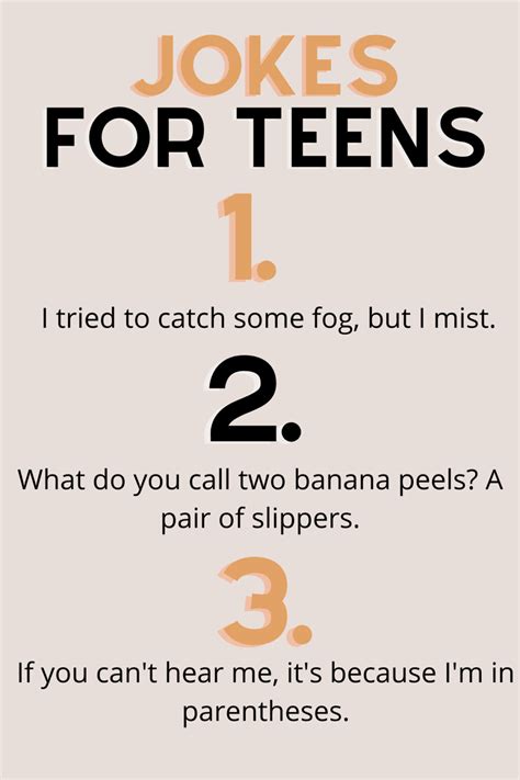 jokes for teenage guys